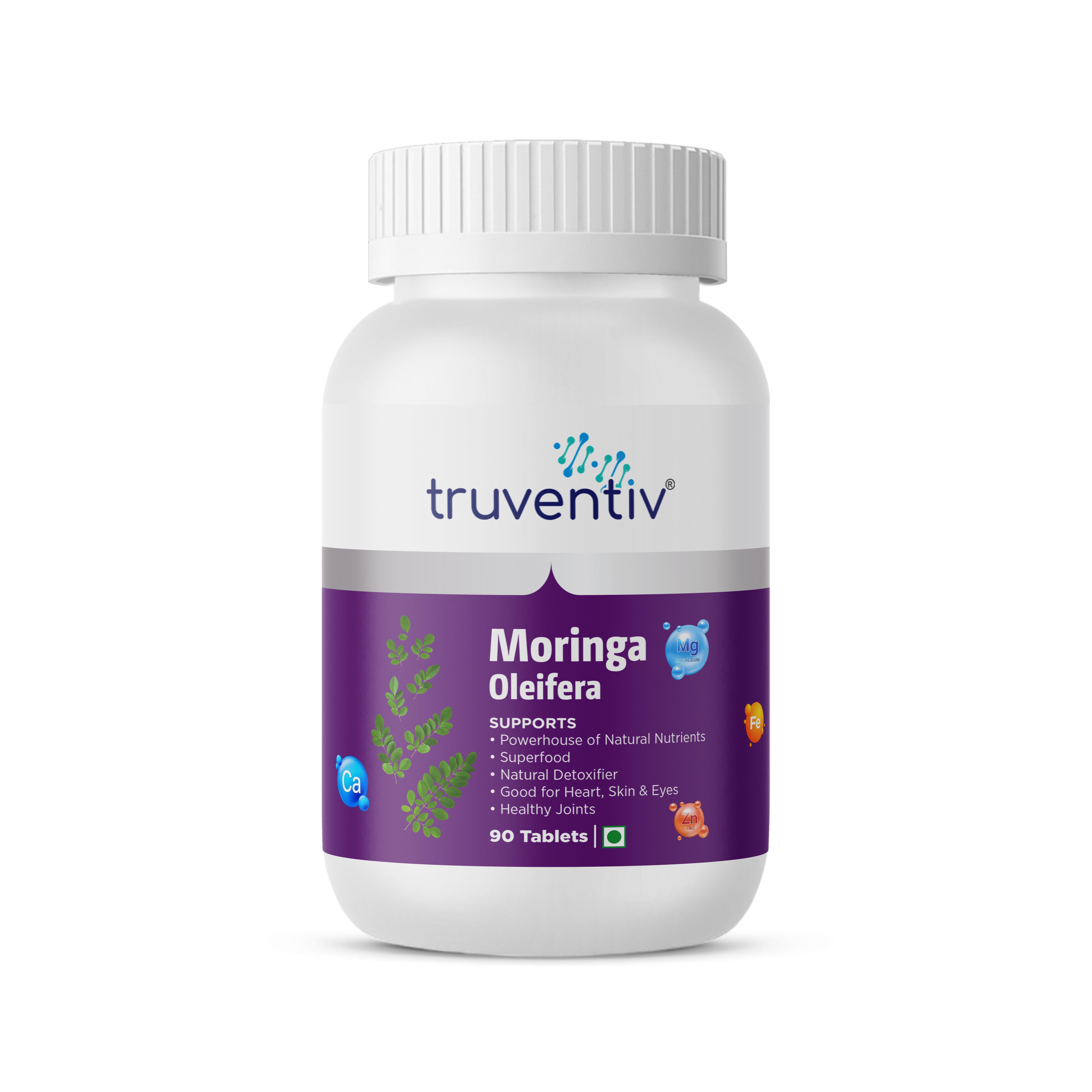 Moringa Oleifera 500 mg Gold Standard 100% Pure & Premium - 90 Tablets