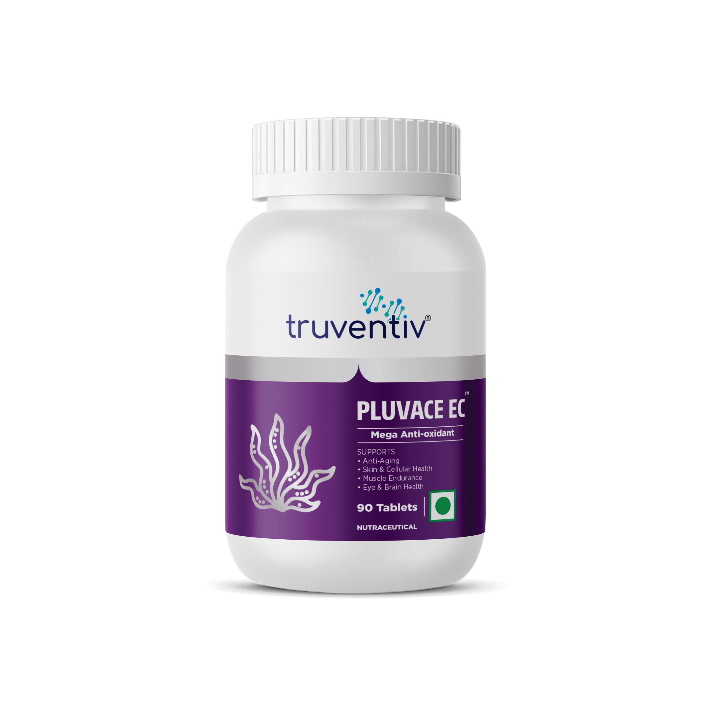 Pluvace EC Mega Anti-oxidant - 90 Tablets